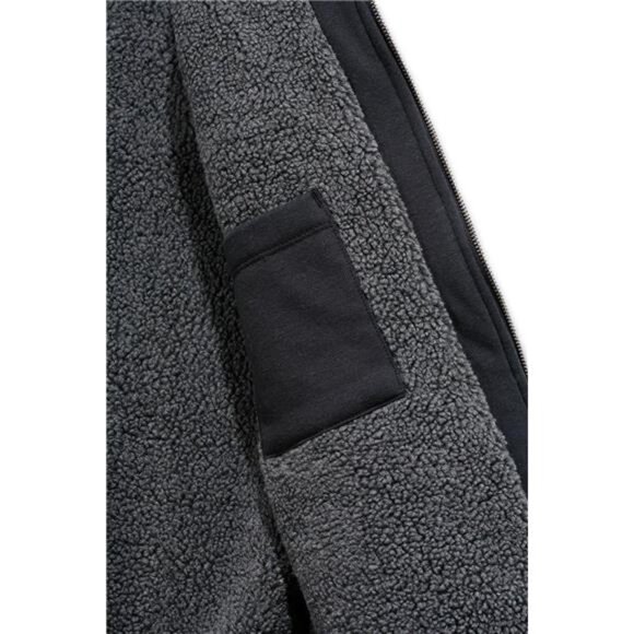 Men's Rain Defender Relaxed Fit Midweight Sherpa-Lined Full-Zip Sweatshirt - Picture 3 of 6